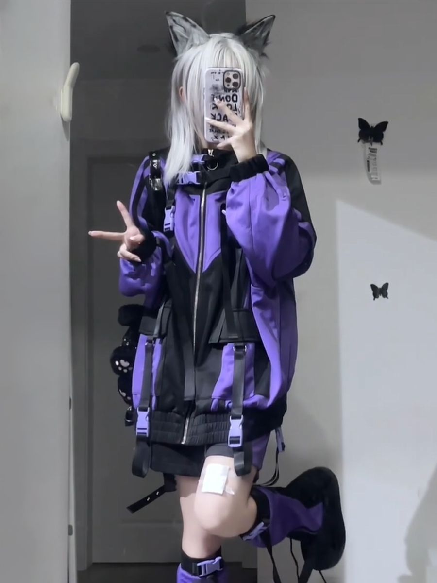 スタイル ブラック×パープル