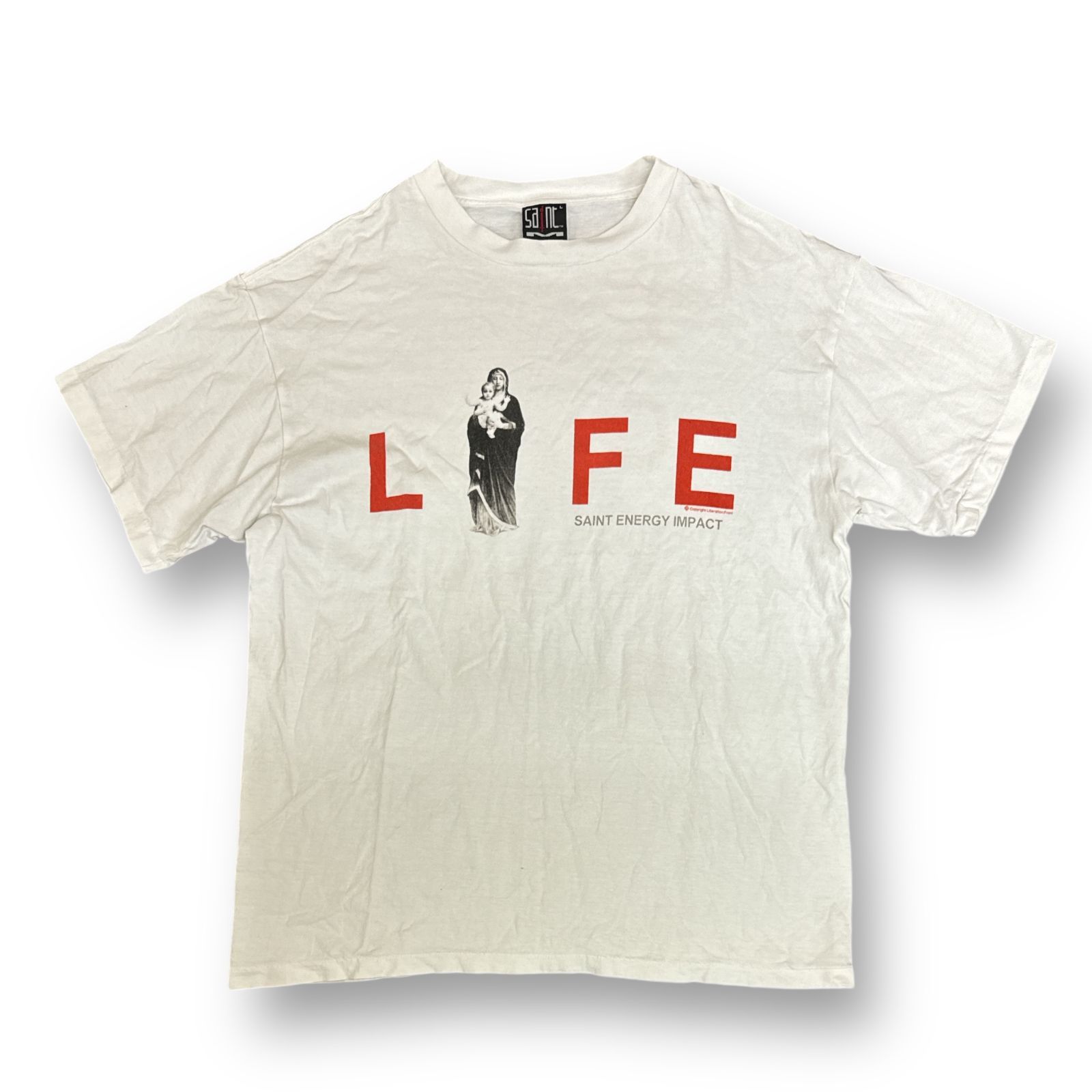 SAINT MICHAEL 23SS SS TEE LIFE MARIA ライフマリアTシャツ カットソー セントマイケル SM-S23-0000- 020 ホワイト L 75664A6 - メルカリ