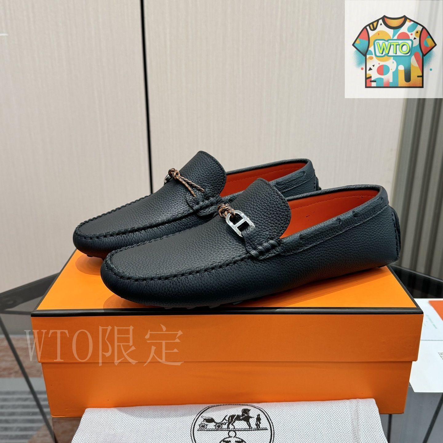 エルメス　ローファー　サイズ36 HERMES エルメス ローファー タイム 黒 (ブラック) ゴートスキン