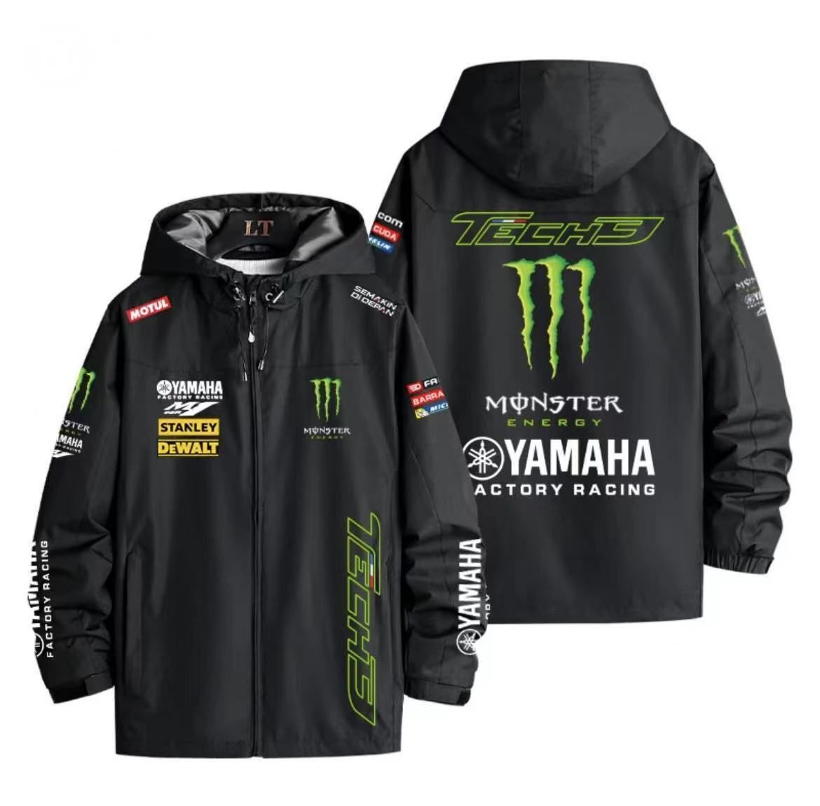 アウトレット L MotoGP RACING YAMAHA YZF-R1M TECH3 ジャケット 長袖 オートバイ レーシングウエア アウトドアスポーツ B