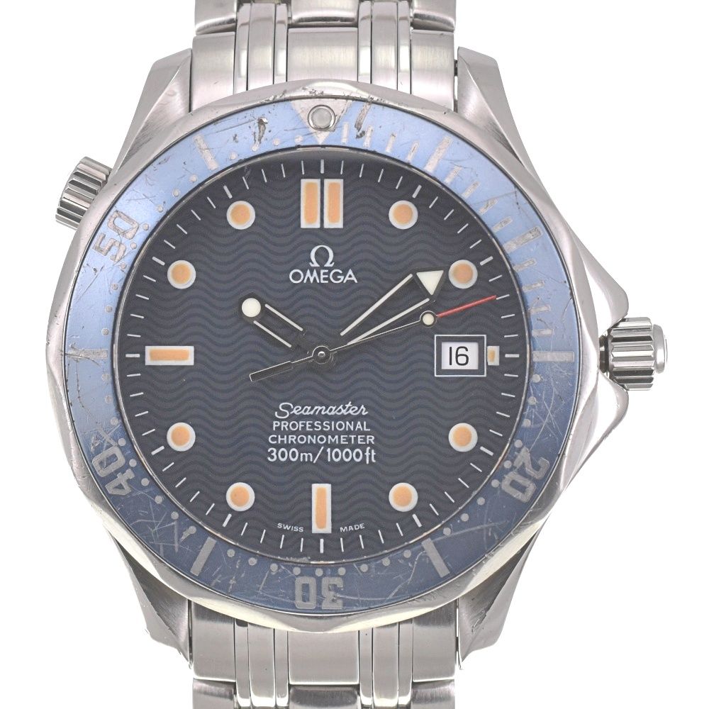 オメガ OMEGA 2531.80 シーマスター 300M デイト クロノメーター 自動巻き メンズ 保証書付き I 139793