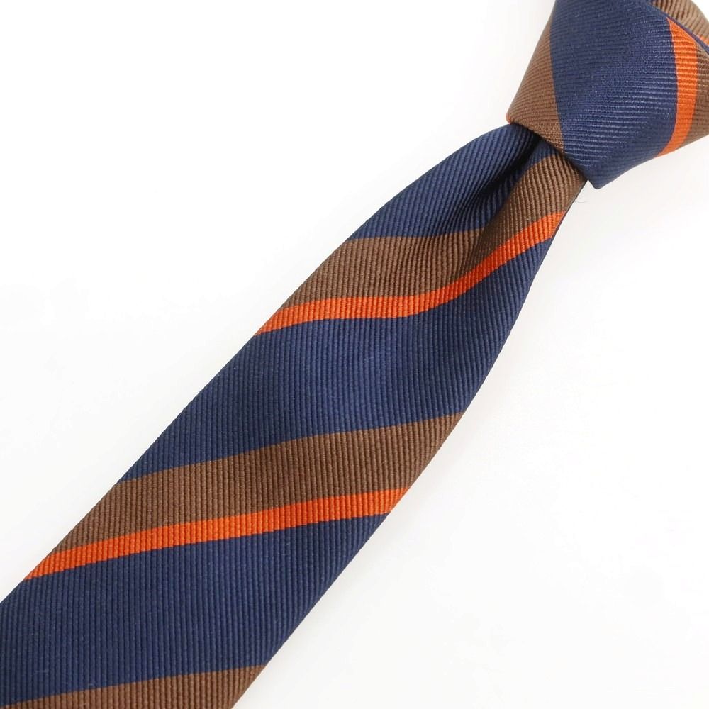 中古】ブルネロクチネリ Brunello Cucinelli シルク ストライプ柄