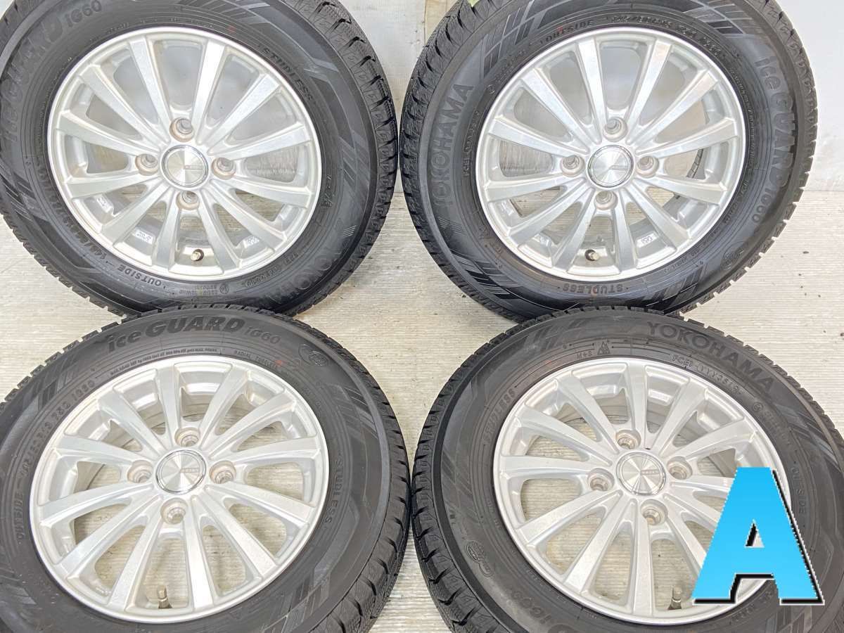 145/80R13  nヨコハマ アイスガード iG60 n　 WEZEN n13x4.0 42 100-4穴 n中古タイヤ スタッドレスタイヤ ホイールセット 4本セットn w13240124010