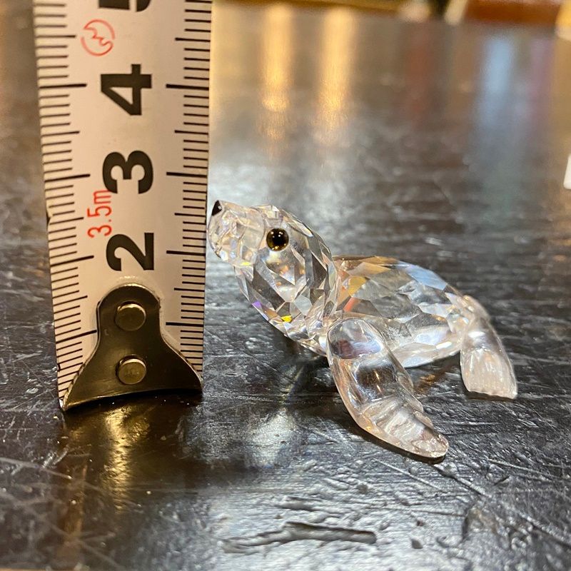 スワロフスキーのアシカの置物 SWAROVSKI 中古 スワロフスキー 置物 アシカ赤ちゃん 箱付◇3118