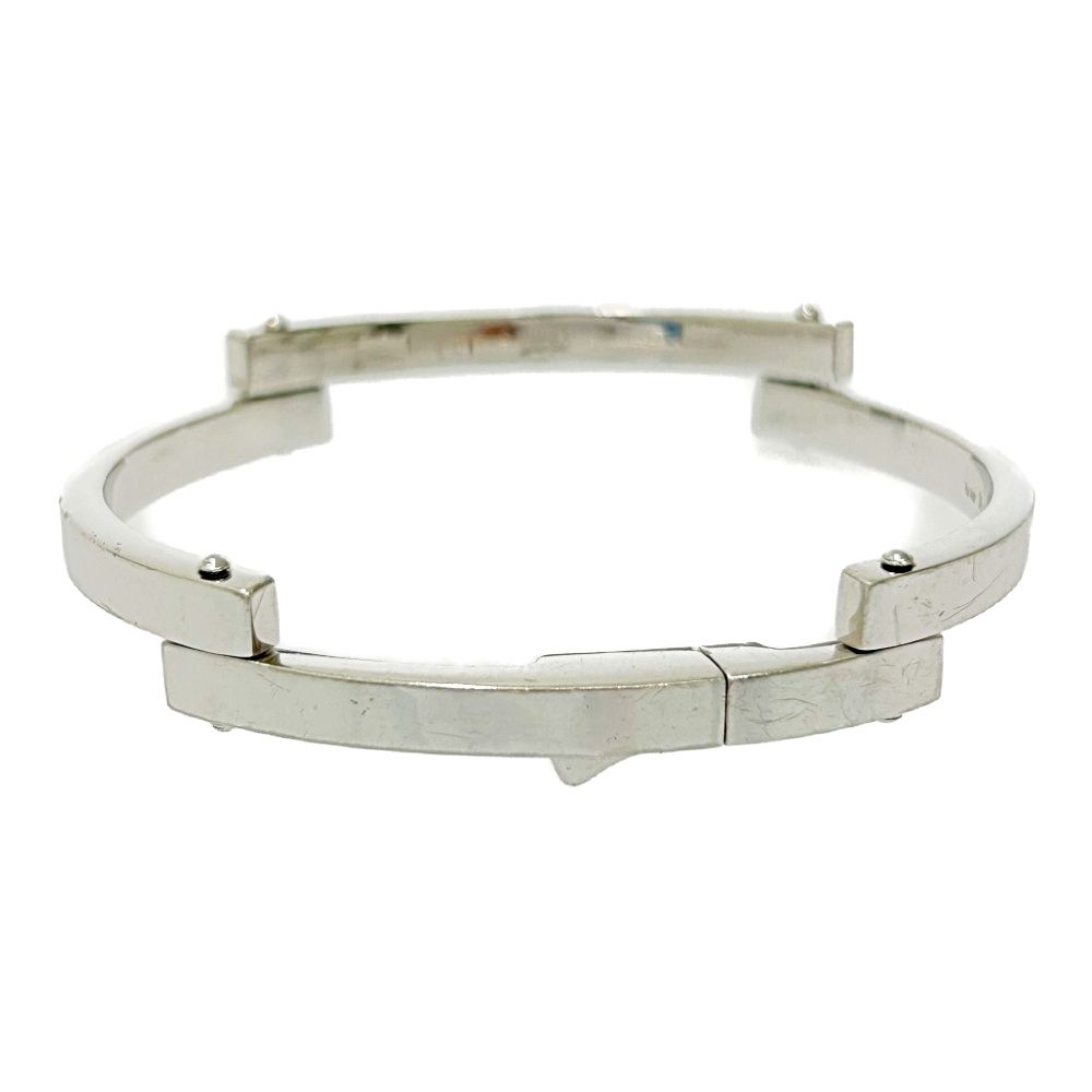 中古】【箱付き】 GUCCI グッチ シルバー プレート ブレスレット
