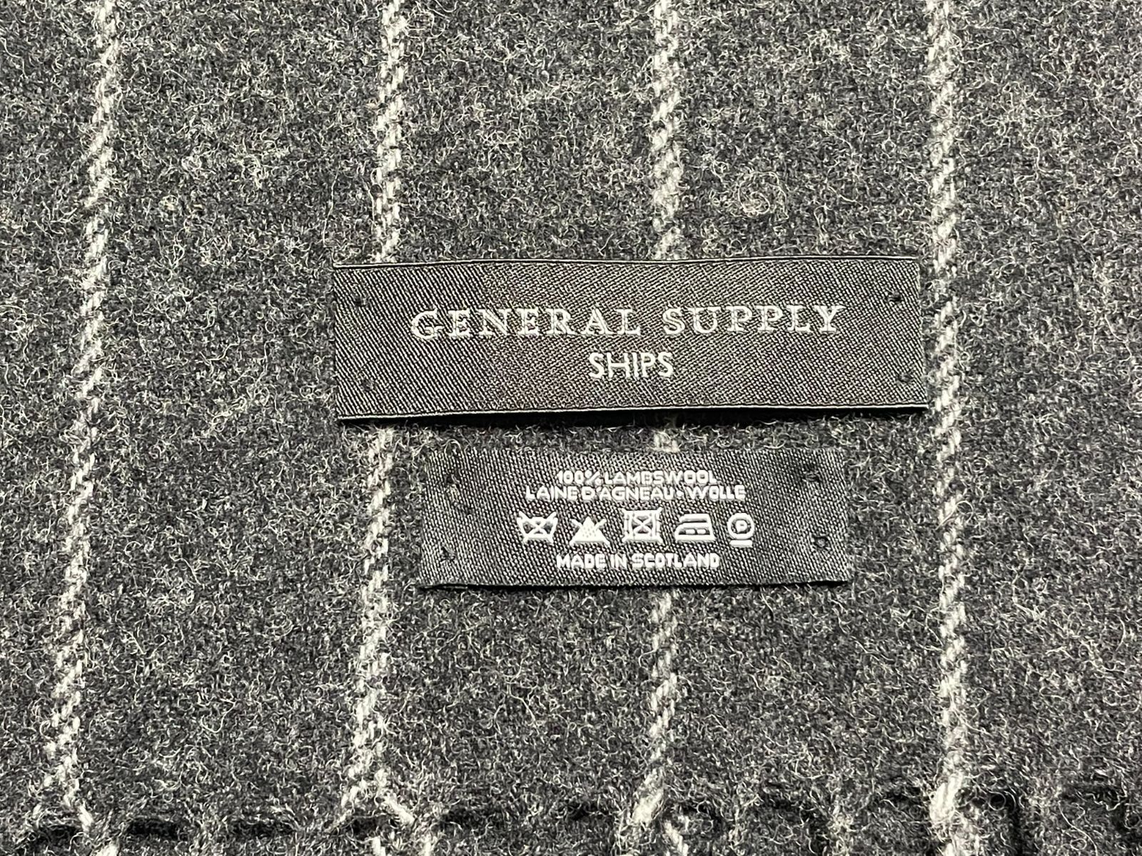 シップス GENERAL SUPPLY マフラー MADE IN USA 美品 - 小物