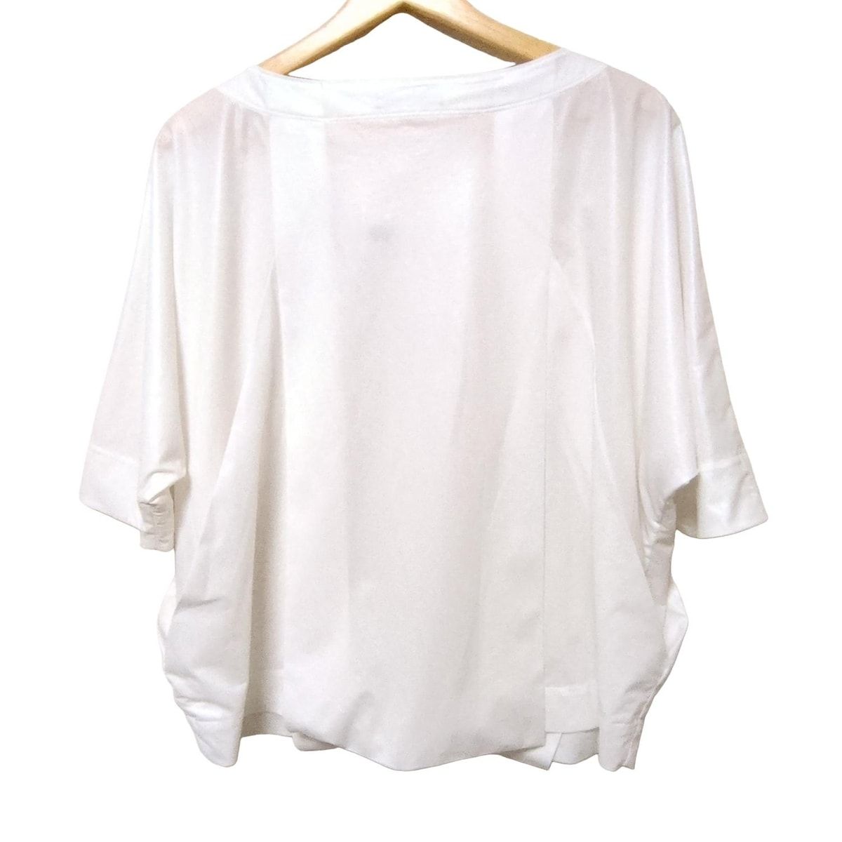 イッセイミヤケ 七分袖カットソー サイズ2 M レディース - 白 Vネック