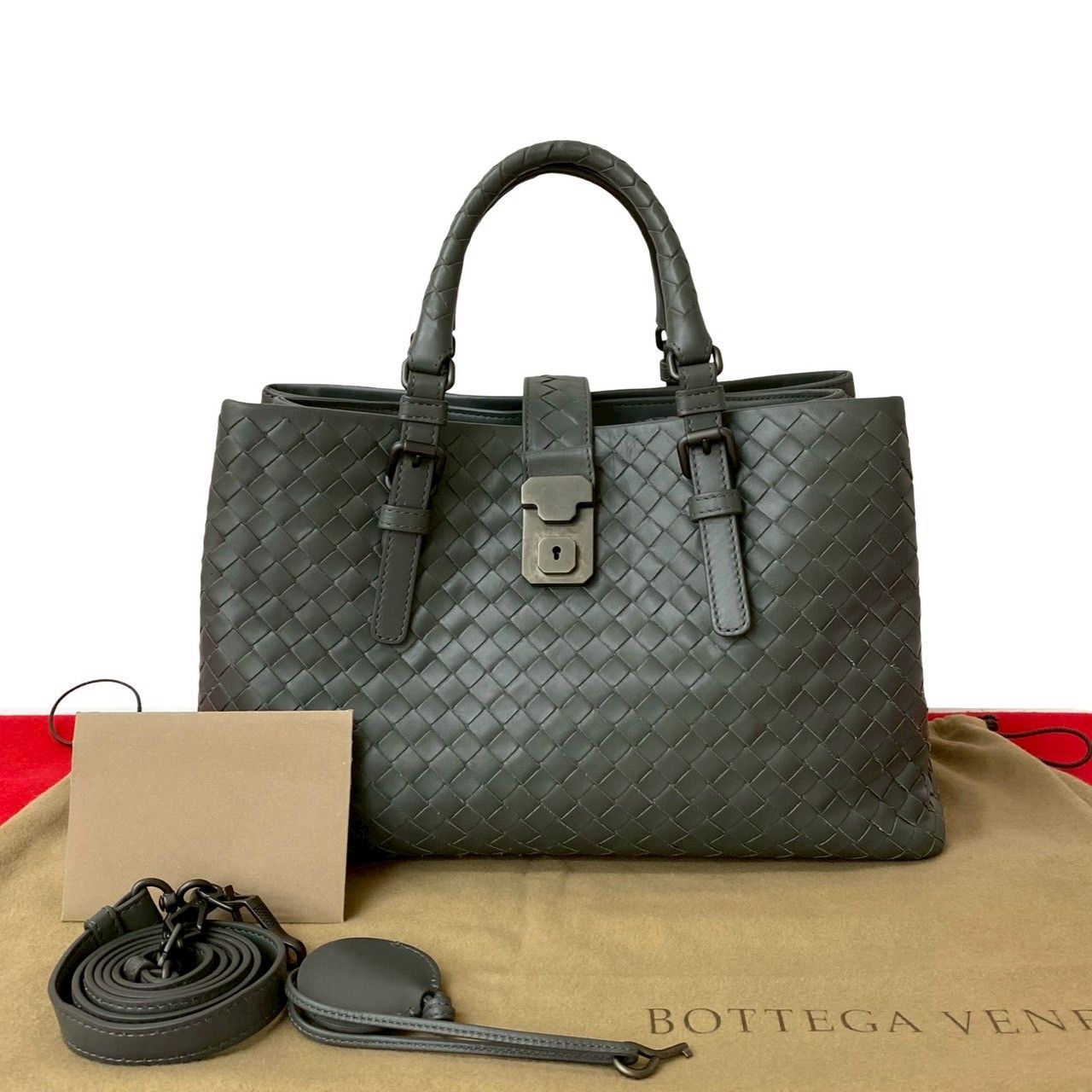 ほぼ未使用 袋付き BOTTEGA VENETA ボッテガヴェネタ イントレ