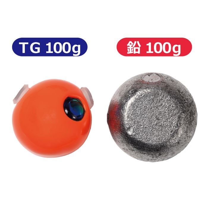 タイラバ タングステン オレンジ 80g100g120g 送料込み タイラバヘッド