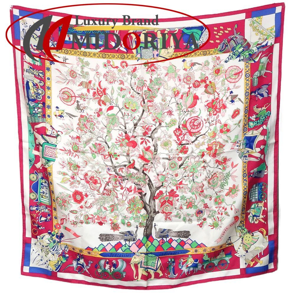 HERMES エルメス スカーフ カレ90 眩惑のインド Fantaisies indiennes