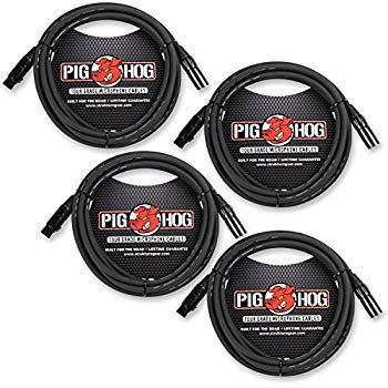 【中古】(未使用･未開封品)　Pig Hog XLR 15足4パックTour Gradeマイクケーブル qdkdu57