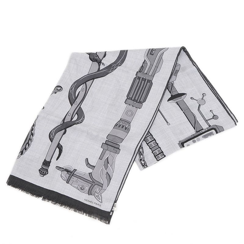 エルメス ストール レクタングル カツォウナ カシシル グリシネ  