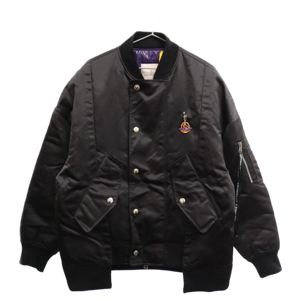 MONCLER / ×Palm Angels/ダウンジャケット/1/ナイロン/BLK/E209L4130200 MONCLER (モンクレール) 19AW ×PALM ANGELS AXL GIUBBOTTO