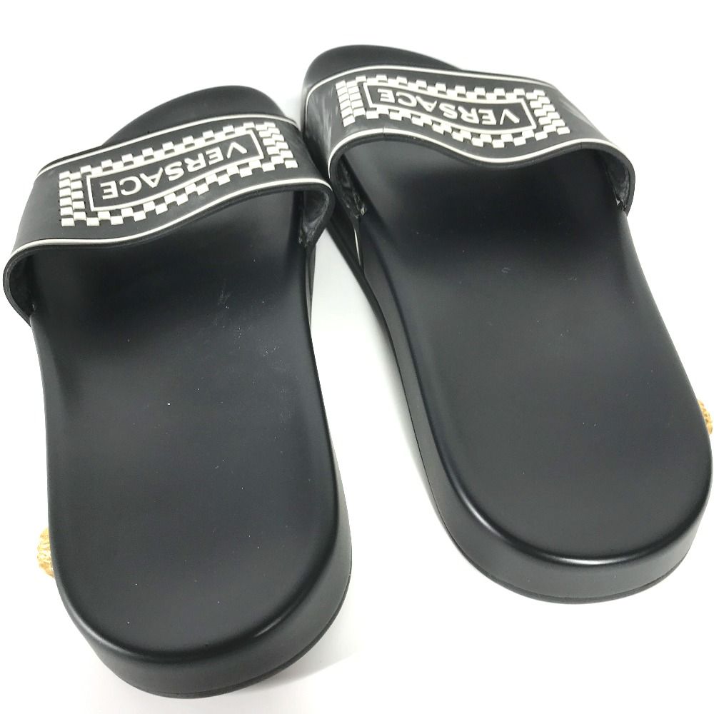 VERSACE ヴェルサーチ サンダル ロゴ ラバー - メルカリ 