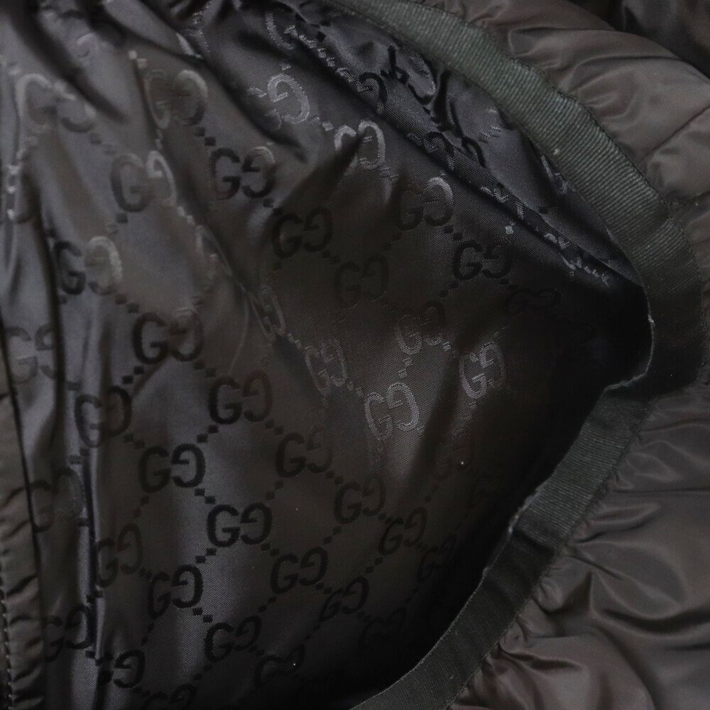 GUCCI (グッチ) 裏地 GGロゴ ワッペン ジップアップ ダウン