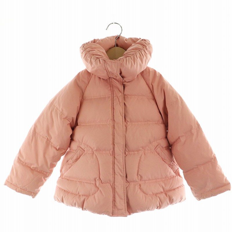 バーバリー ロンドン BURBERRY LONDON キッズ ダウンジャケット ハイネック 裏地ノバチェック 110A ピンク /AQ OS