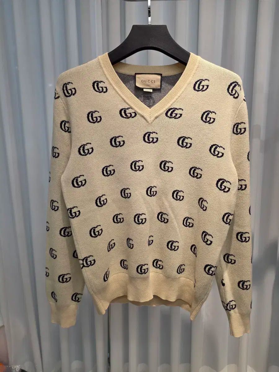 最安値　グッチ GUCCI 現行 ジャガード ニット セーター M 正規品 最安値 グッチ GUCCI 現行 ジャガード ニット セーター M 正規品