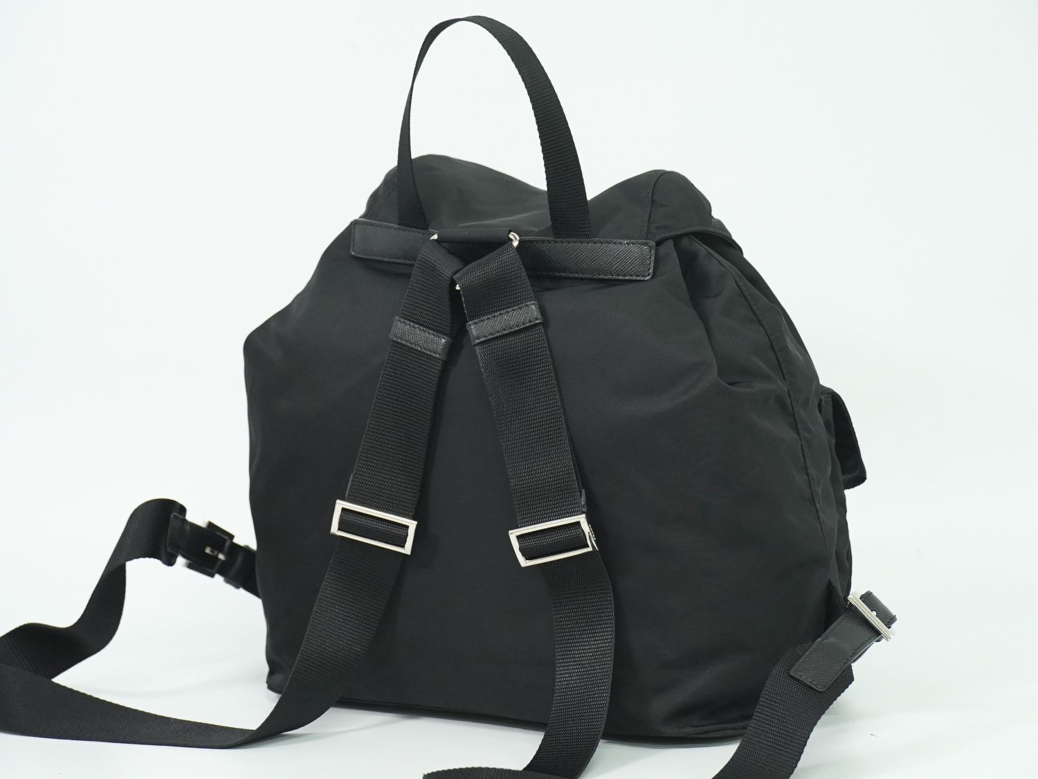 本物 プラダ PRADA ナイロン リュックサック バックパック ブラック バッグ フォロー割