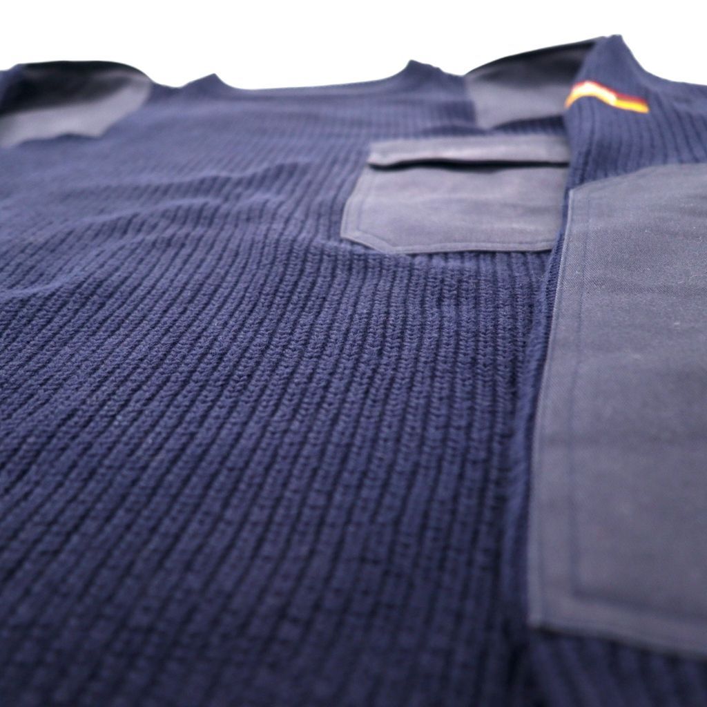 STUSSY 90年代 ミリタリー コマンド ニット セーター L ネイビー stussy 90年代 ミリタリー コマンド ニット セーター L ネイビー