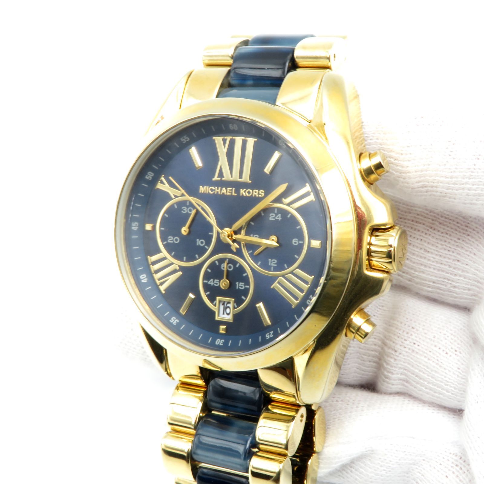 MICHAEL KORS マイケルコース MK-6268 腕時計 クロノグラフ 青