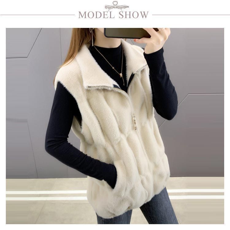 まで限定 ボアベスト フェイクファー 立ち襟 ボアジャケット スタンドカラー 無地 アウトドア 防寒 もこもこ ベストボア 秋 レディース 前開き ジップアップ OL 大きいサイズ 50代 冬 40代 hl4U426