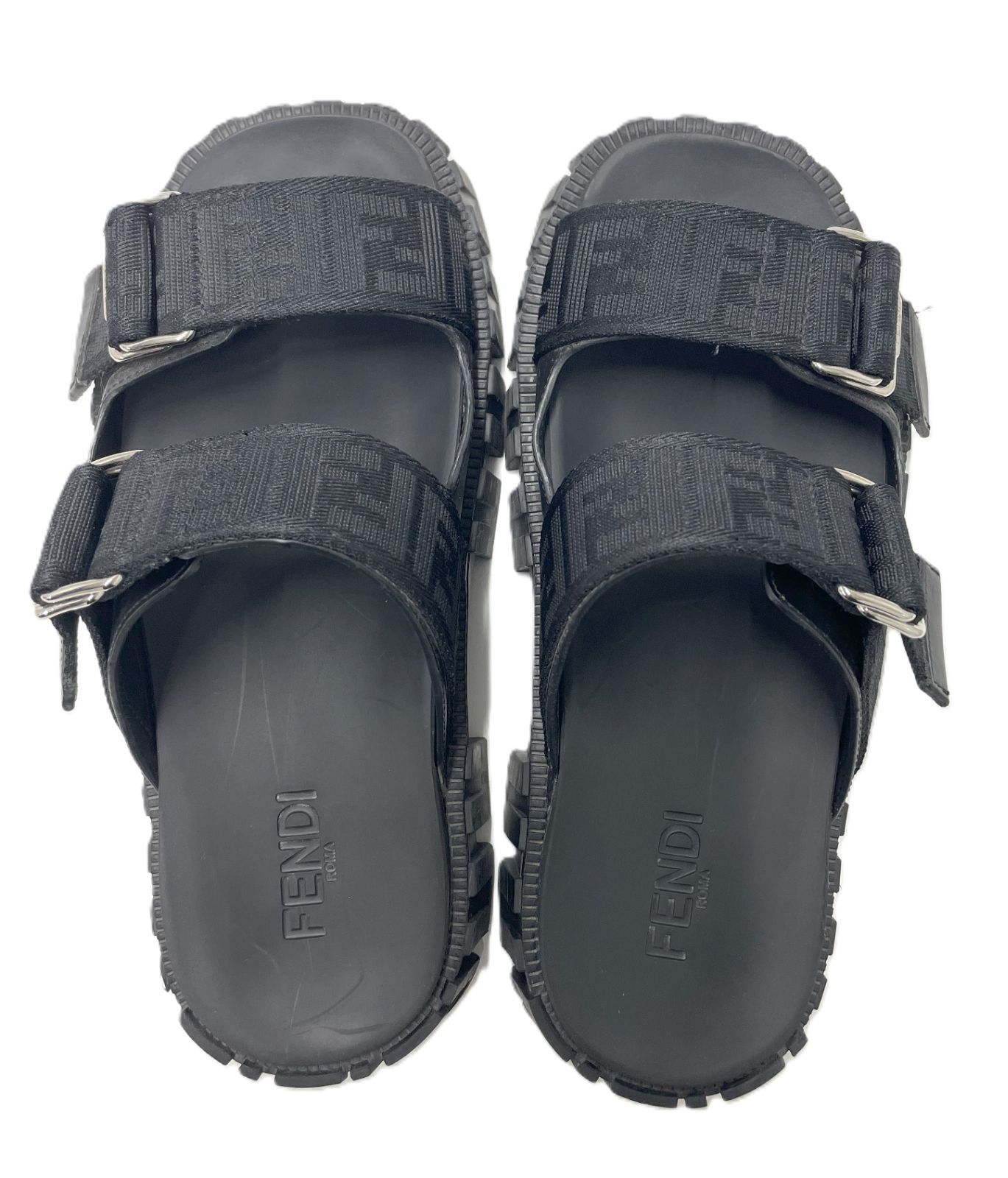 お気にいる FENDI Force フォースサンダル ロゴ ズッカ Sandals 靴