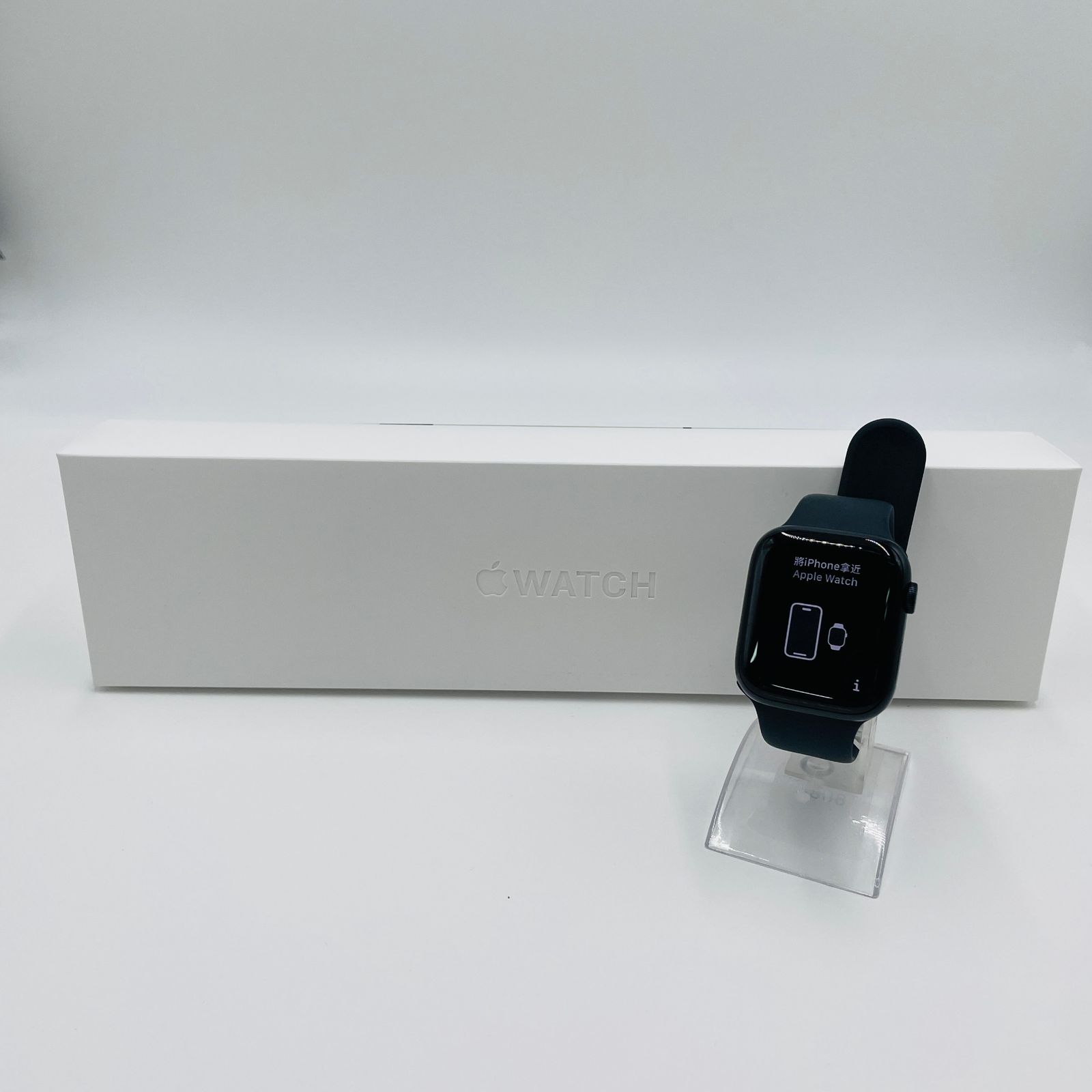 Apple Watch Series 7 GPS アルミニウム 45mm MKN53J A ミッドナイトスポーツバンド バッテリー最大容量78 C5026-60