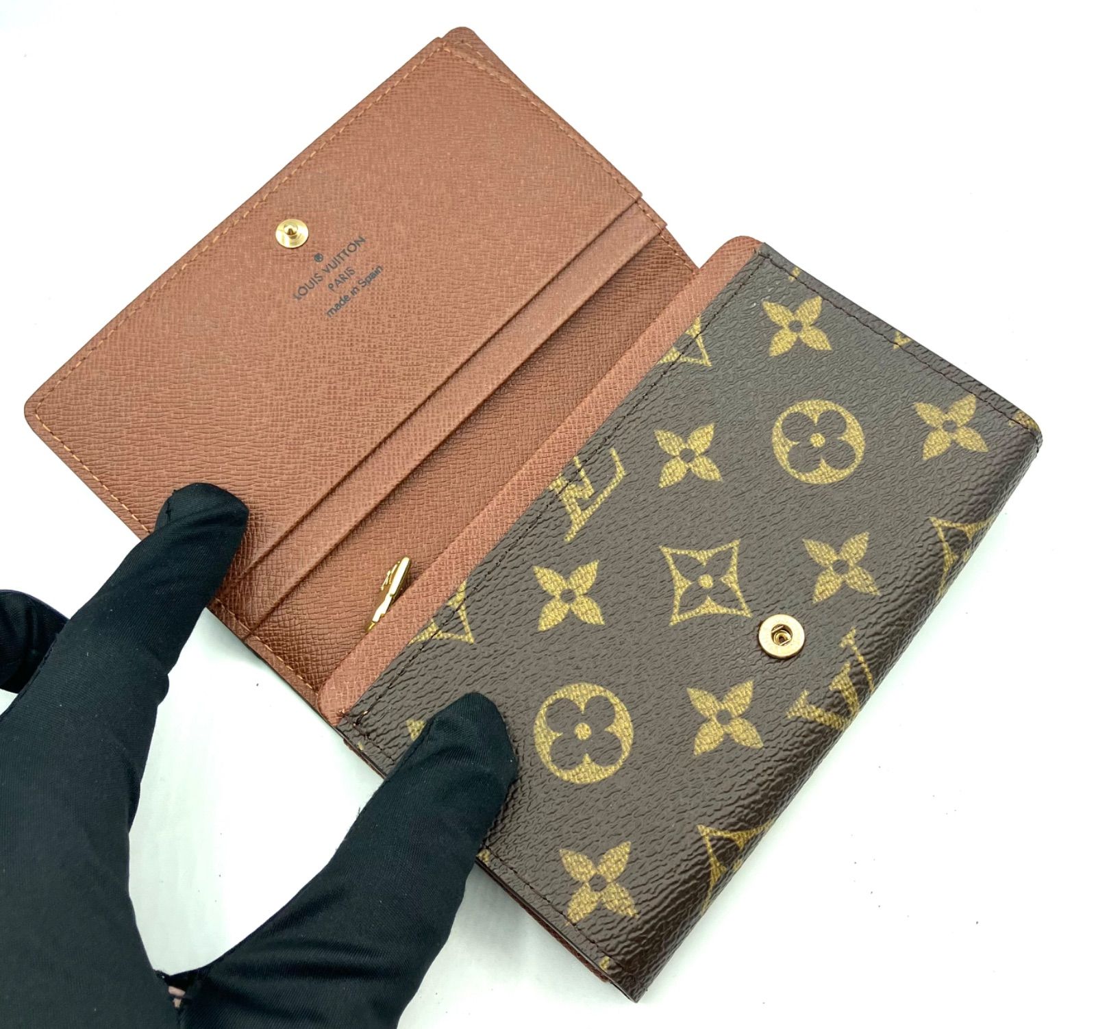 【あんしん鑑定】ルイヴィトン M61736　ポルトフォイユ・トレゾール 鑑定済み】正規品 ルイヴィトン LOUIS VUITTON モノグラム