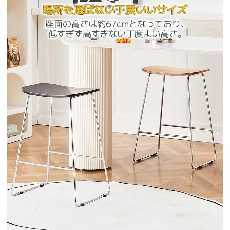 カウンタースツール 無垢材 カントリー調パイン無垢材バースツール