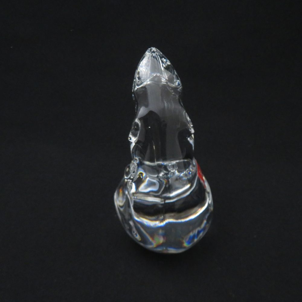 美品 Baccarat バカラ 干支 ねずみ 鼠 クリスタル 箱付き オブジェ Baccarat (バカラ) ねずみの置物 干支 クリスタルガラス