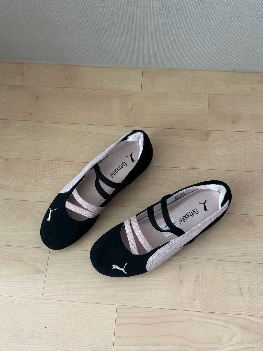 PUMA プーマ スピードキャット バレエ スエード 黒 藤色の ミスト 240