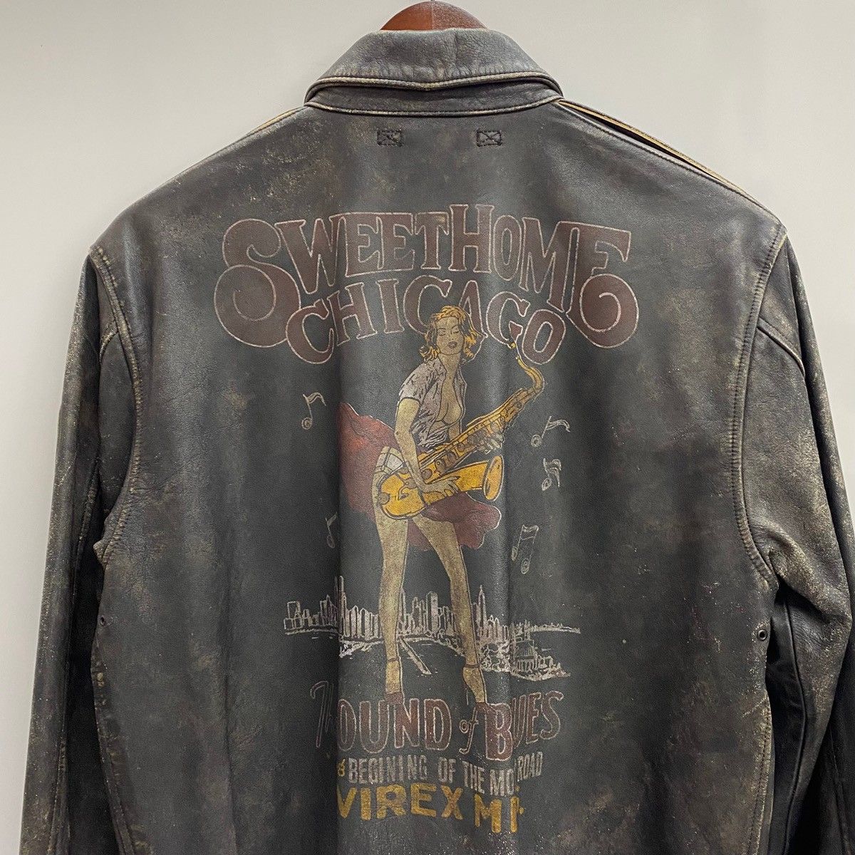 激安特価で販売中！ アヴィレックス AVIREX A-2 レザー フライトジャケット ジャケット ブラウン 40サイズ 201MT-4518 VB