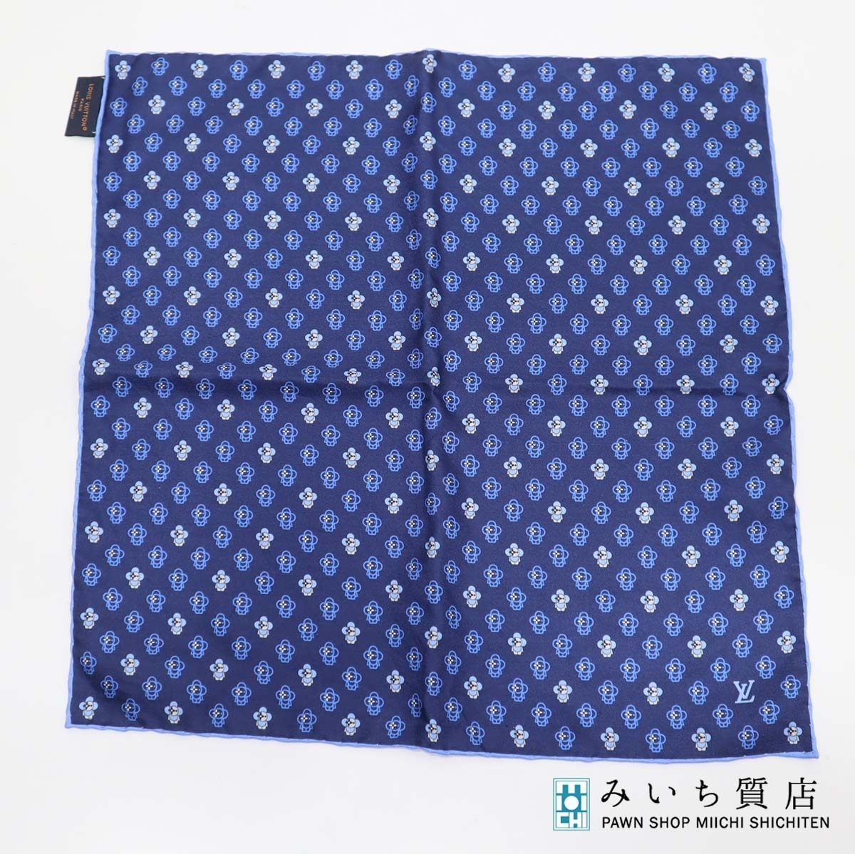 未使用 LOUIS VUITTON コットン100％ ハンカチ ポケットチーフ LOUIS VUITTON - [送料無料]LOUIS VUITTON ハンカチーフの通販