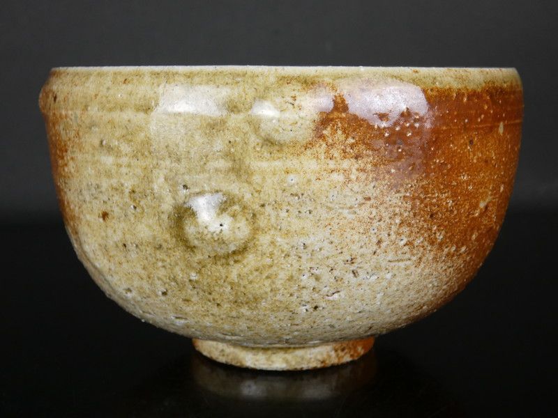 清宮】香山「伊賀焼 茶碗」共箱 幅 約12.6cm 高さ 約8cm 香山窯 販売