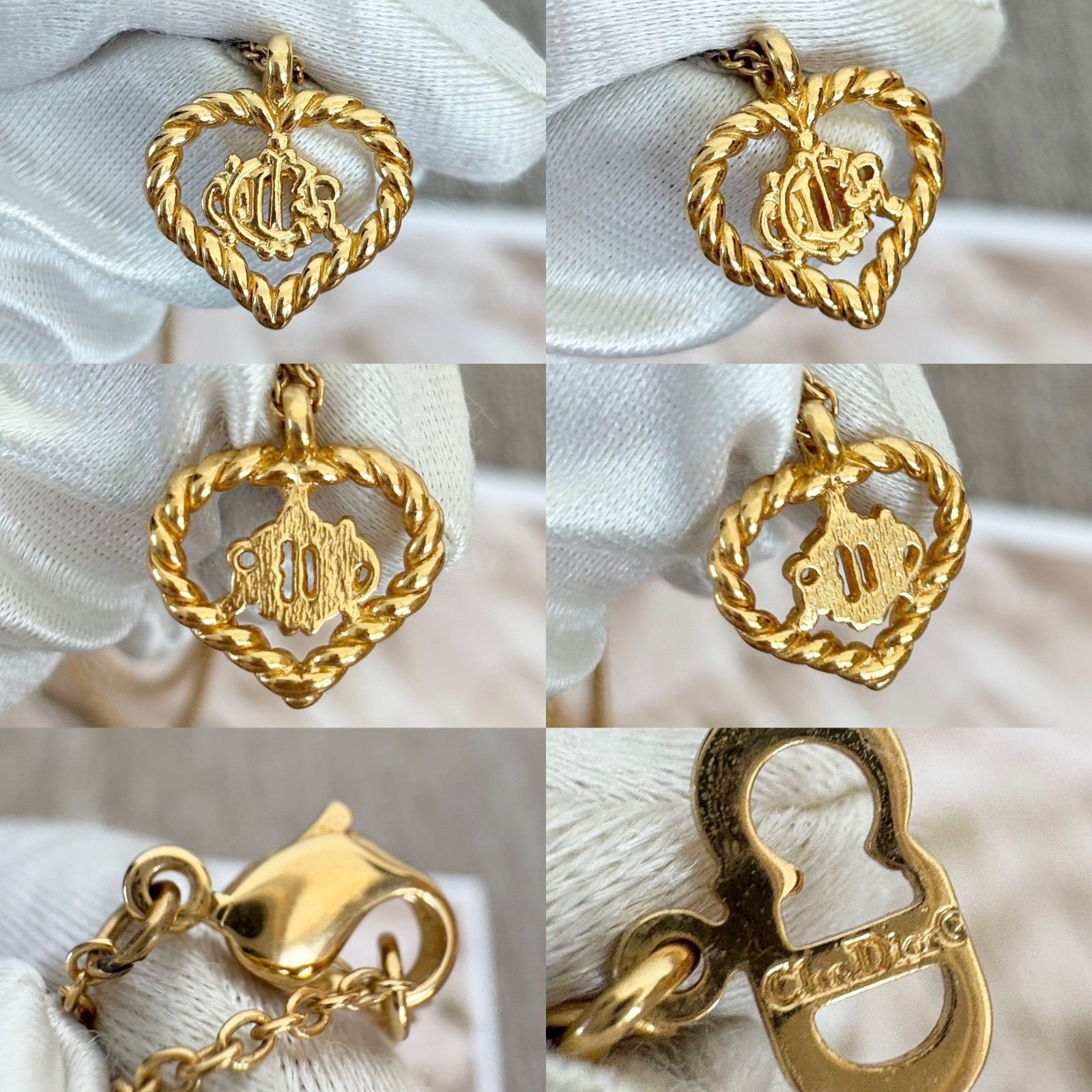 ✨️極美品✨️クリスチャンディオール ネックレス エンブレムロゴ ゴールド Christian Dior クリスチャン ディオール ネックレス ゴールド