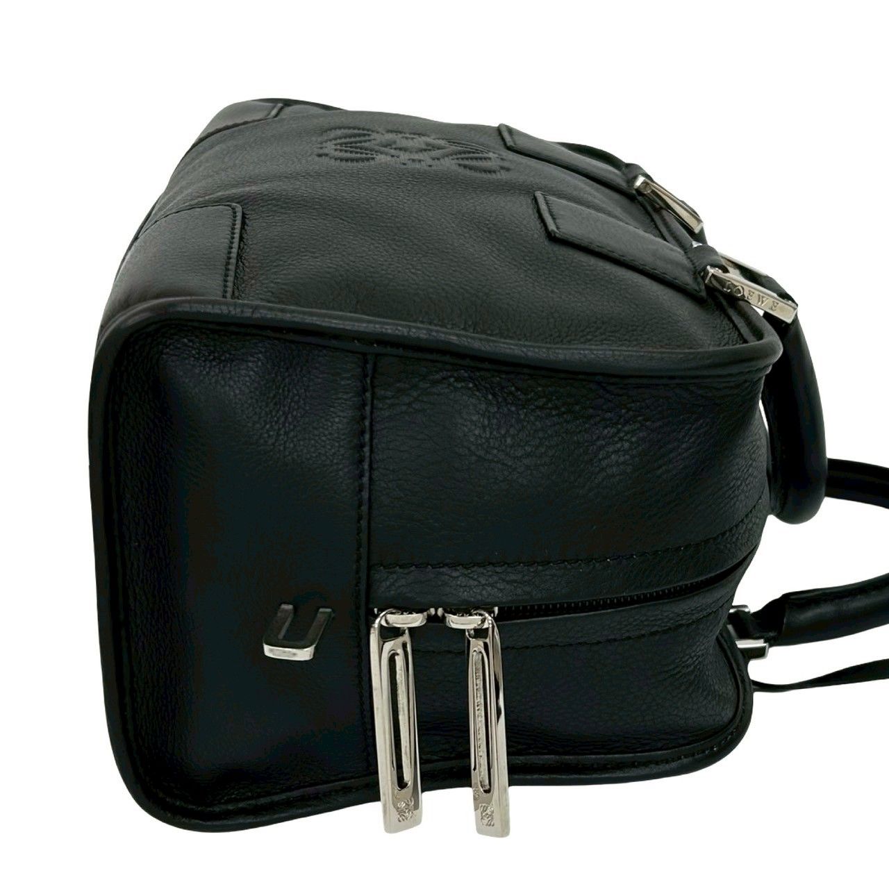極 美品 保存袋付 LOEWE ロエベ アマソナ 28 アナグラム ロゴ
