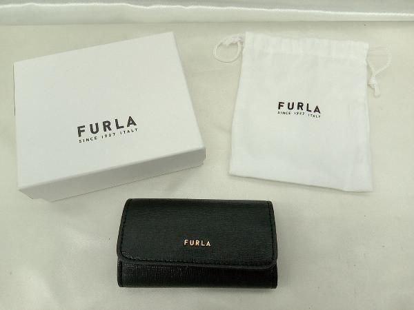 FURLA】 フルラ 4連キーケース 小物 BLK 箱・保存袋有 中古