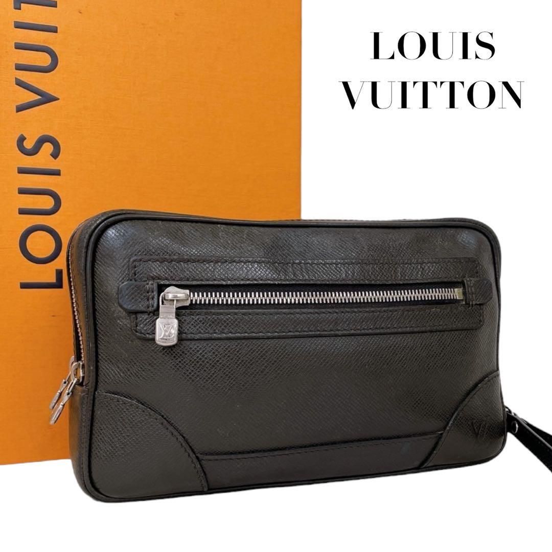 価格交渉 質問大 LOUIS VUITTON ルイヴィトン タイガ パヴェル セカンドバッグ アルドワーズ ? メンズ クラッチバッグ 感 上質 レザー ブラック グレー 自立型 スマート 人気モデル 4094