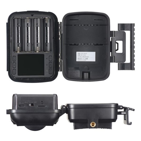 電池式トレイルカメラ 人感センサー 静止画 動画 音声録音 100万画素 保護等級IP66 単3形×4本使用 三脚付 OSE-PM10