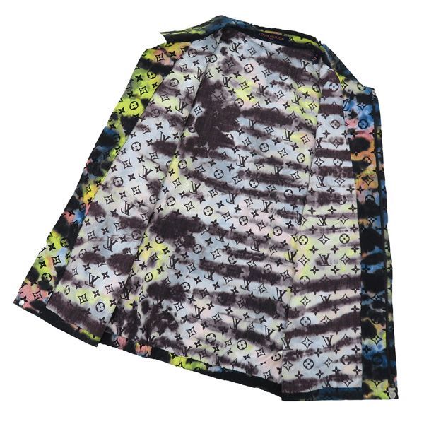 美品 LOUIS VUITTON 2021AW タイダイジップアップ 半袖 XL