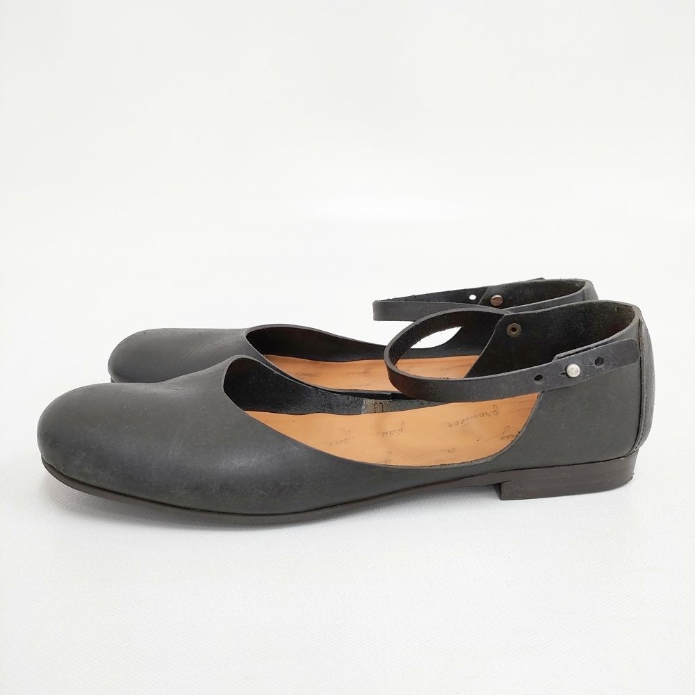 SHOE-SEWN koln ケルン アンクルストラップ 39サイズ レザー 革 定価37400円 パンプス ブラック レディース シュー＆ソーン 5-0911G◎