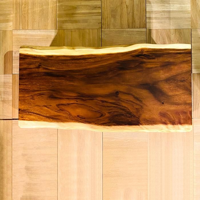 一枚板テーブル 一枚板 座卓 モンキーポッド無垢 センターテーブル