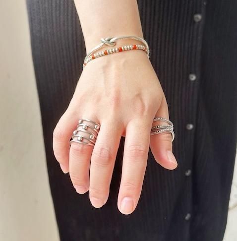 シルバー バングル カレンシルバー ハンドメイド タイシルバー 純銀