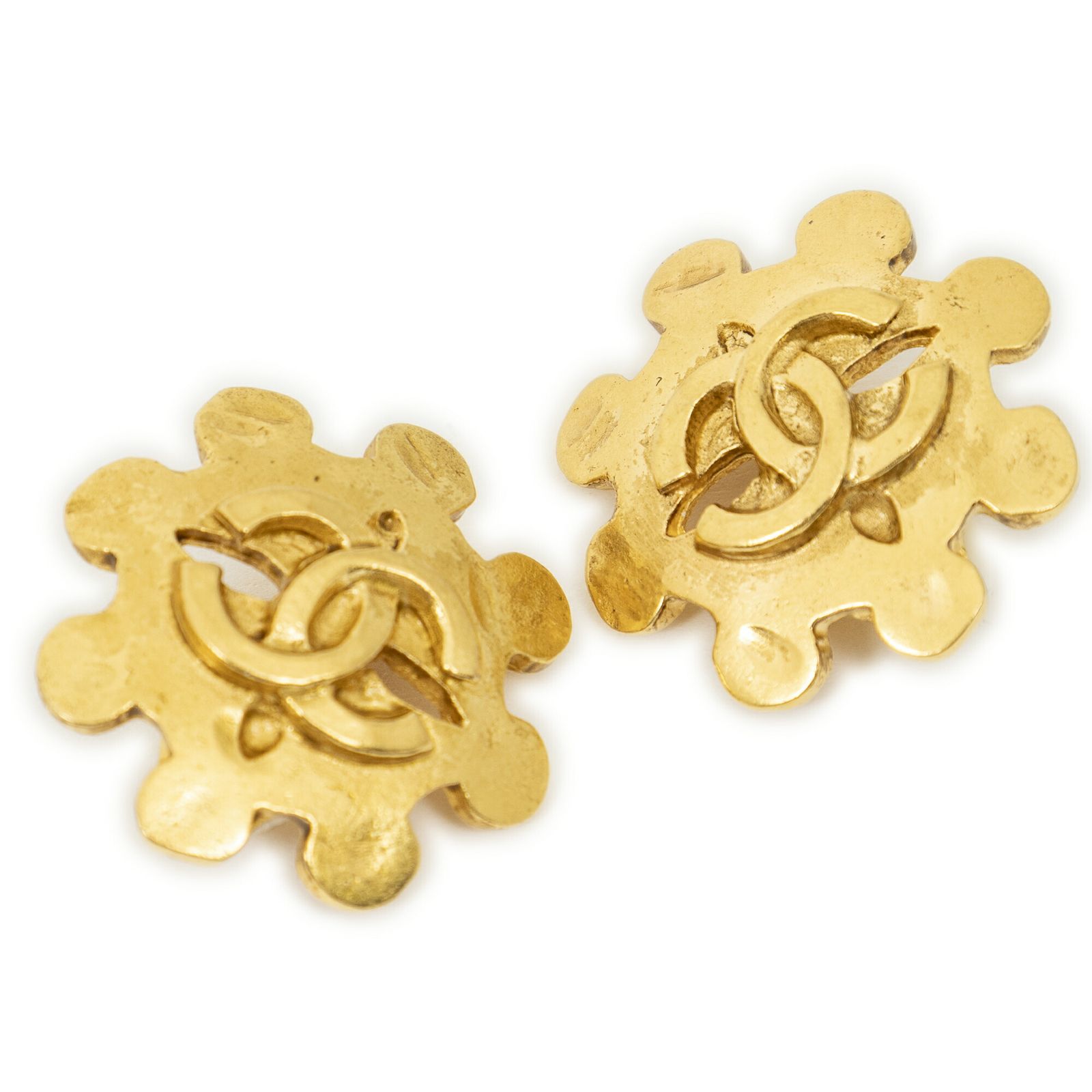 CHANEL シャネルココマーク ハート クリップタイプ ネックレス金金メッキA