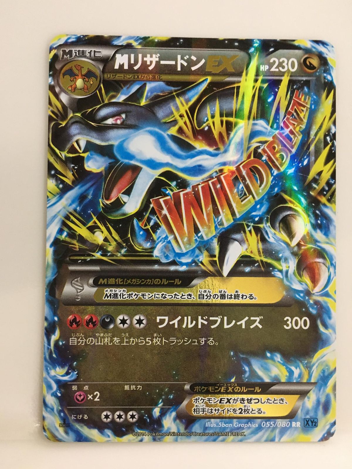 ポケモンカード　MリザードンＥＸ　rr ワイルドブレイズ psa10 MリザードンEX PSA10 XY2 ワイルドブレイズの通販 ゆん