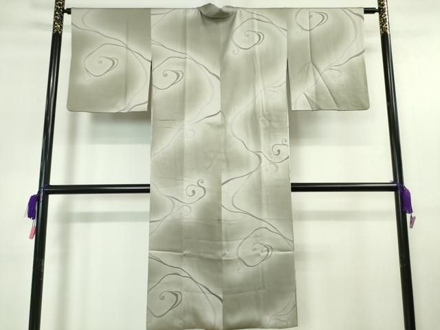 平和屋本店■極上　和装コート　道中着　ロング丈　唐草文　暈し染め　金彩　逸品　DZAA5788kh5 平和屋本店□極上 和装コート 道中着 ロング丈 唐草文 暈し染め 金彩