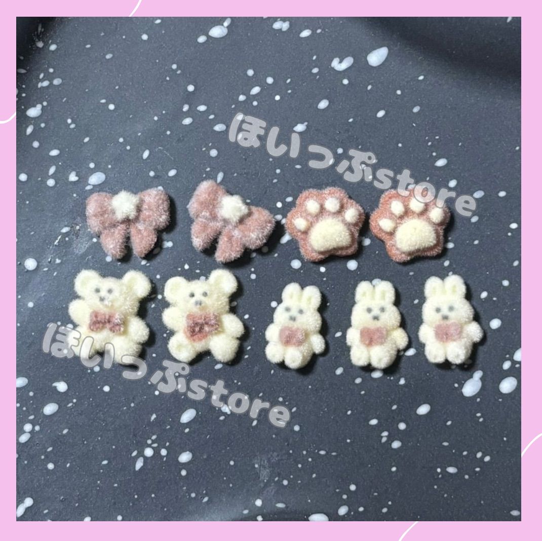 3dネイルパーツ ネイル どうぶつ ネイルパーツ うさぎ リボン 【公式通販】