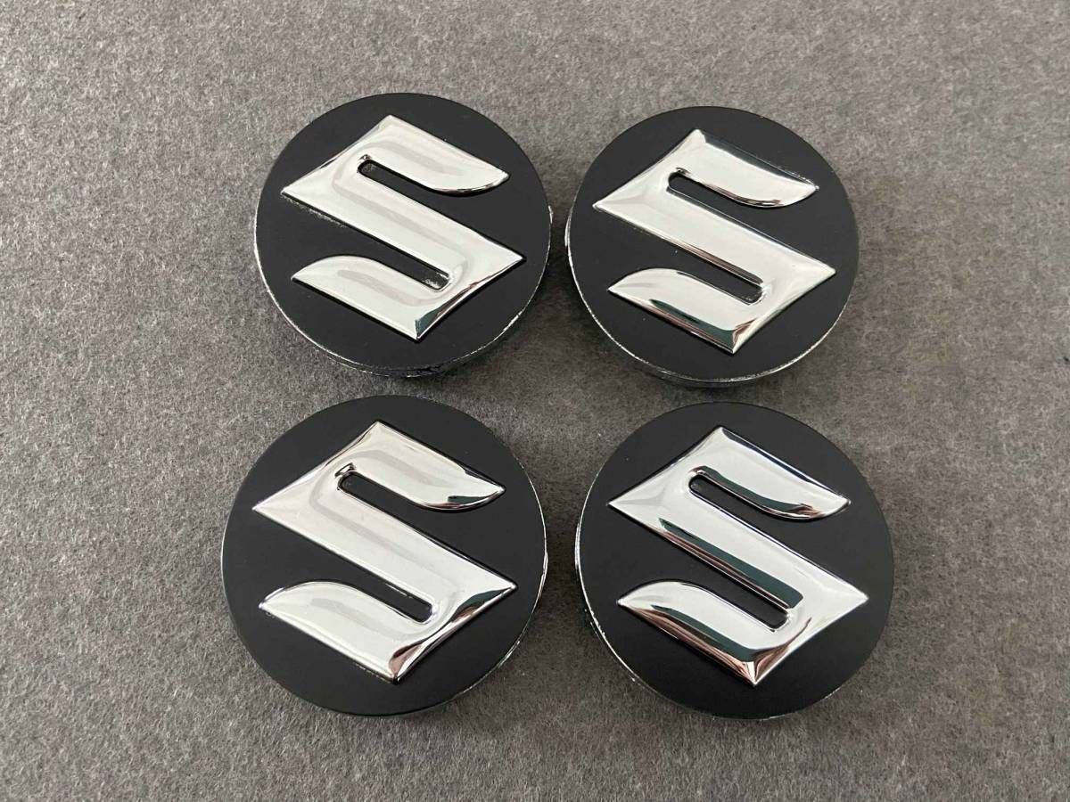【新品未使用】スズキ SUZUKI ホイールキャップ ホイール ハブキャップ センター キャップ保護 防塵 4個セット 外径54mm 77番
