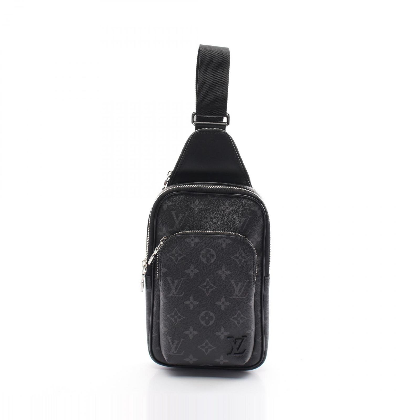 ルイ・ヴィトン LOUIS VUITTON ウエストバッグ ボディバッグ アヴェニュー スリングバッグ モノグラムエクリプス M47137 ブラック PVCコーティングキャンバス レザー アヴェニュー・スリングバッ