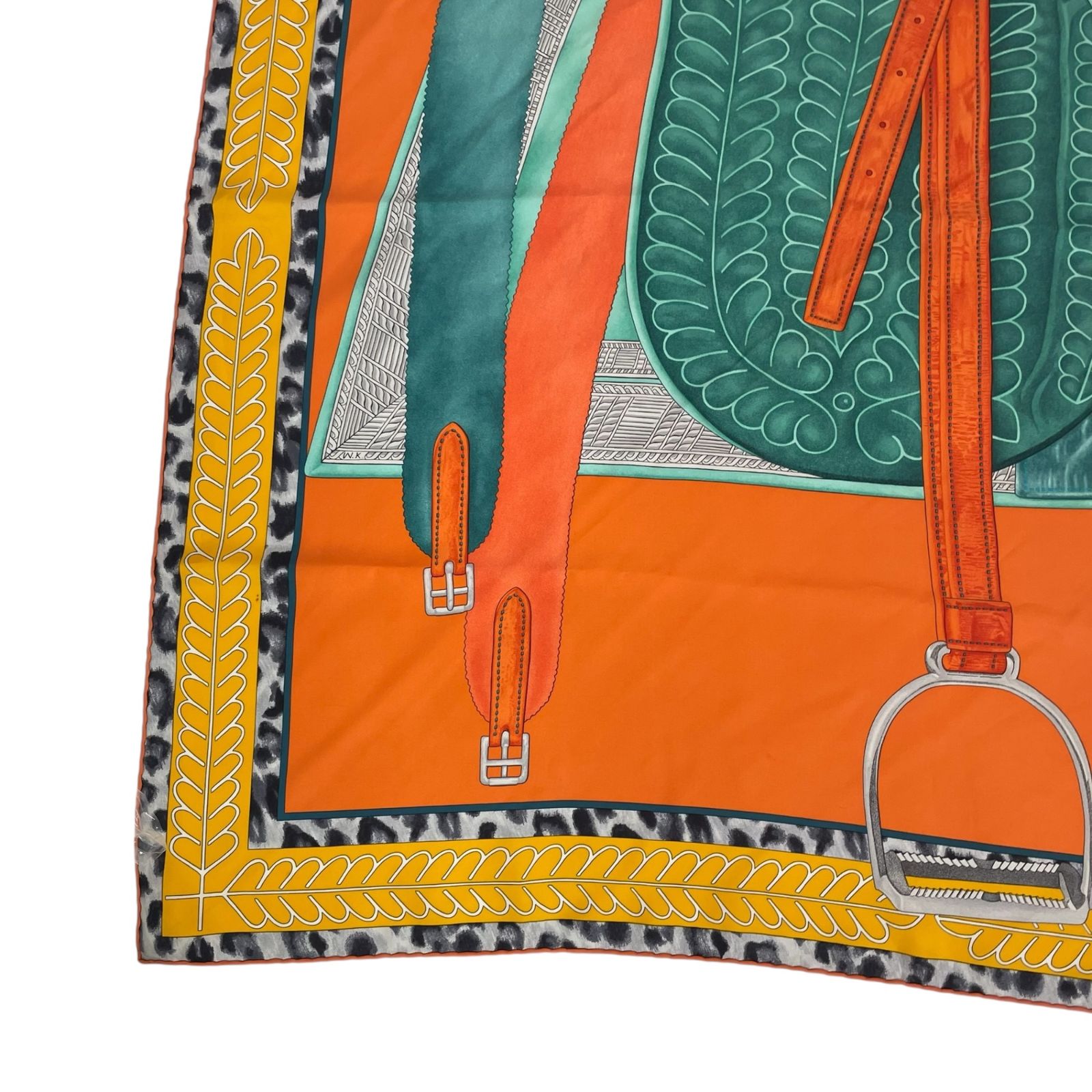 極美品 HERMES エルメス カレ90 シルク スカーフ Selle d